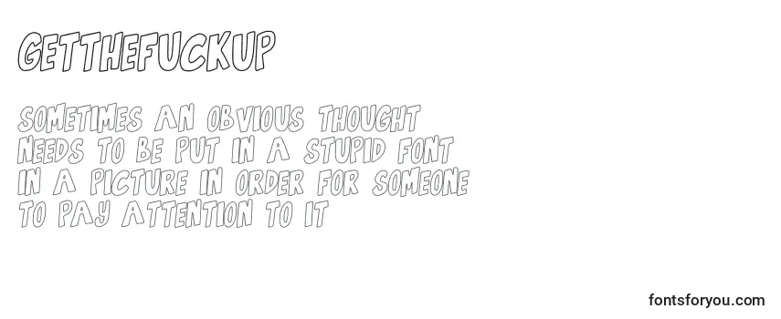 GetTheFuckUp Font