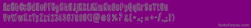 SketchWall Font – Gray Fonts on Purple Background