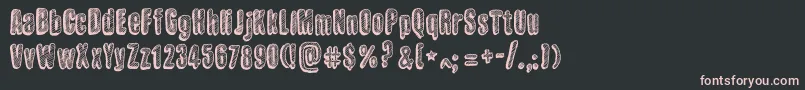 SketchWall Font – Pink Fonts on Black Background