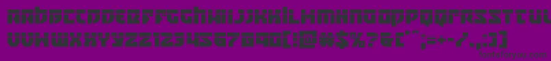Шрифт Crazyivanlaser – чёрные шрифты на фиолетовом фоне