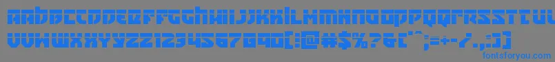 Crazyivanlaser Font – Blue Fonts on Gray Background