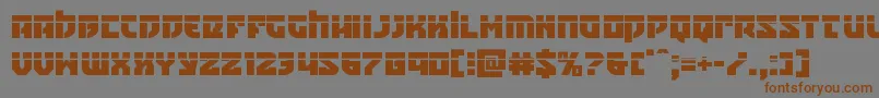 Crazyivanlaser Font – Brown Fonts on Gray Background