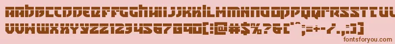 Crazyivanlaser Font – Brown Fonts on Pink Background