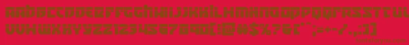 Crazyivanlaser Font – Brown Fonts on Red Background
