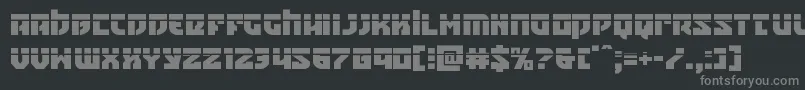 Crazyivanlaser Font – Gray Fonts on Black Background
