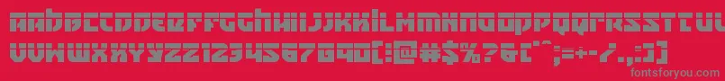 Crazyivanlaser Font – Gray Fonts on Red Background