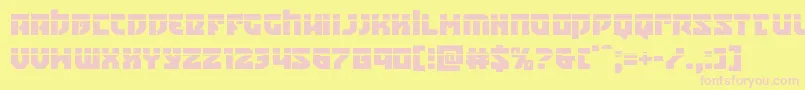 Crazyivanlaser Font – Pink Fonts on Yellow Background