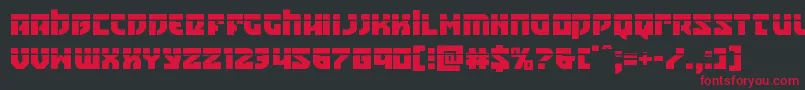 Crazyivanlaser Font – Red Fonts on Black Background