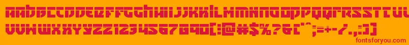 Crazyivanlaser Font – Red Fonts on Orange Background