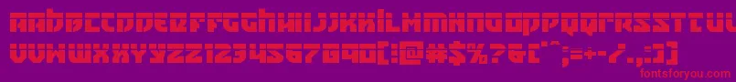 Crazyivanlaser Font – Red Fonts on Purple Background