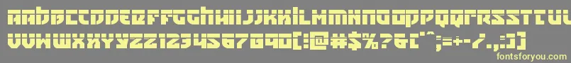 Crazyivanlaser Font – Yellow Fonts on Gray Background
