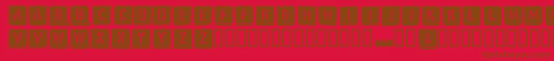 Malermeister Font – Brown Fonts on Red Background