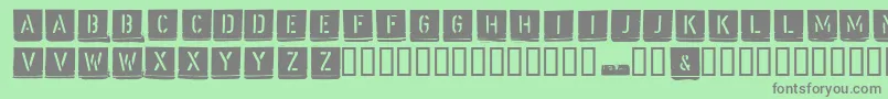 Malermeister Font – Gray Fonts on Green Background