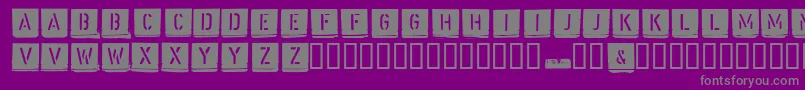 Malermeister Font – Gray Fonts on Purple Background