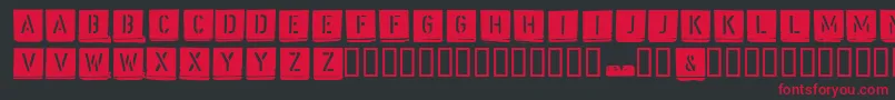 Malermeister Font – Red Fonts on Black Background