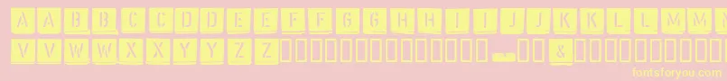 Malermeister Font – Yellow Fonts on Pink Background