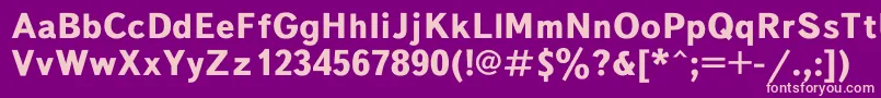 Textboo1 Font – Pink Fonts on Purple Background
