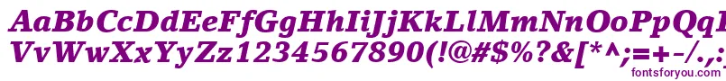 LinoLetterLtBlackItalic-fontti – violetit fontit