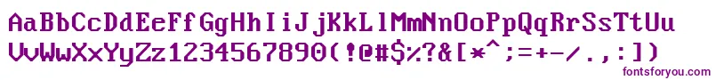 NouveauIbm Font – Purple Fonts on White Background