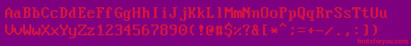 More about NouveauIbm Font NouveauIbm Font – Red Fonts on Purple Background