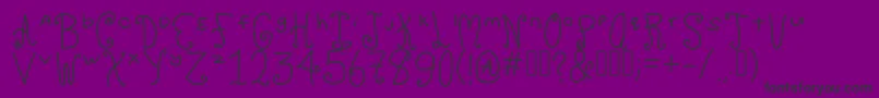 Chuckles Font – Black Fonts on Purple Background