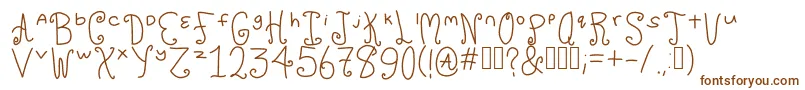 Chuckles Font – Brown Fonts on White Background