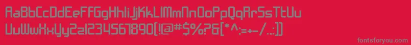 Шрифт SfChromeFendersExtended – серые шрифты на красном фоне