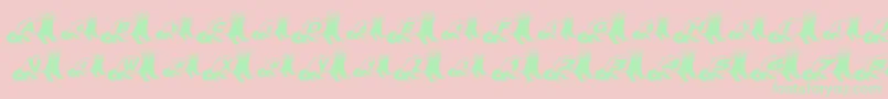 FerretBodyNormal Font – Green Fonts on Pink Background
