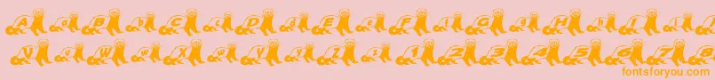 FerretBodyNormal Font – Orange Fonts on Pink Background