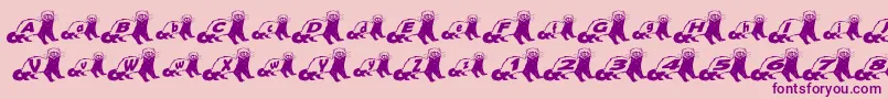 FerretBodyNormal Font – Purple Fonts on Pink Background
