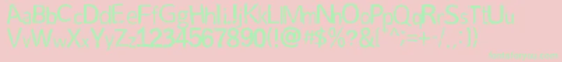 Mindplay Font – Green Fonts on Pink Background