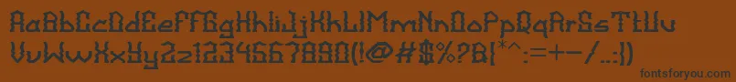 BalangkartaFont Font – Black Fonts on Brown Background