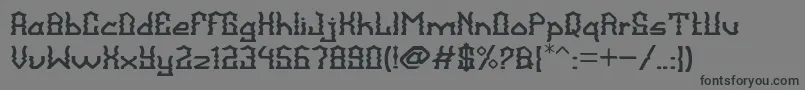 BalangkartaFont Font – Black Fonts on Gray Background