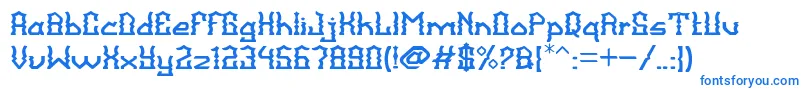 BalangkartaFont Font – Blue Fonts on White Background