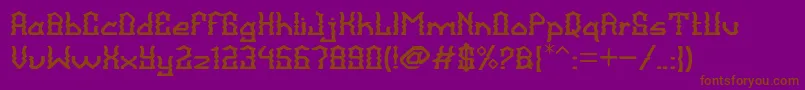 BalangkartaFont Font – Brown Fonts on Purple Background
