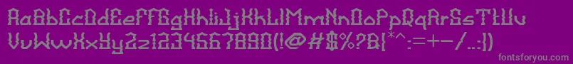 BalangkartaFont Font – Gray Fonts on Purple Background