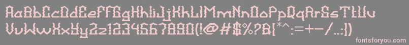 BalangkartaFont Font – Pink Fonts on Gray Background