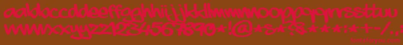 Aaaiight Font – Red Fonts on Brown Background