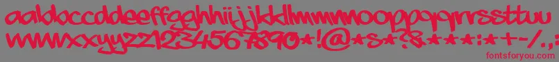 Aaaiight Font – Red Fonts on Gray Background