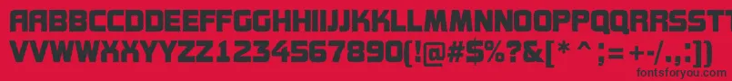 AConceptotitulrough Font – Black Fonts on Red Background