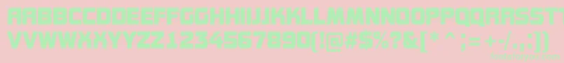 AConceptotitulrough Font – Green Fonts on Pink Background