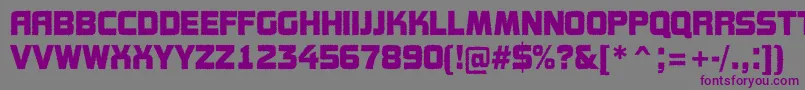 AConceptotitulrough Font – Purple Fonts on Gray Background