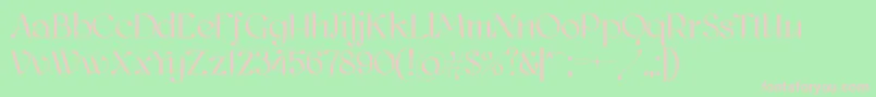 Kawoszeh Font – Pink Fonts on Green Background