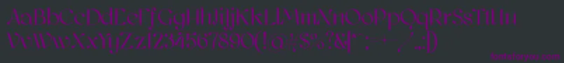 Kawoszeh Font – Purple Fonts on Black Background