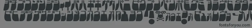 Frigkatl Font – Black Fonts on Gray Background