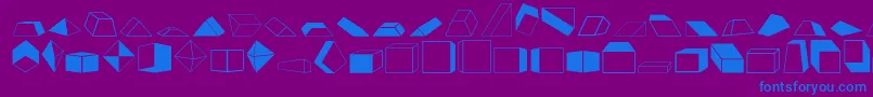 Shapestwo Font – Blue Fonts on Purple Background