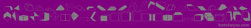 Shapestwo Font – Gray Fonts on Purple Background