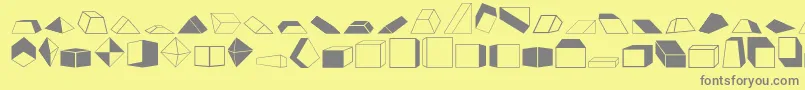 Shapestwo Font – Gray Fonts on Yellow Background