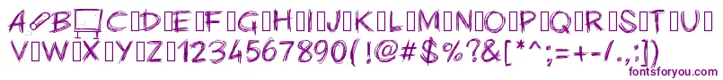 Pwchalk Font – Purple Fonts