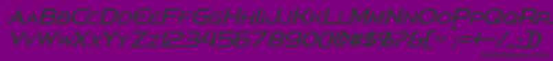 PersisItalic Font – Black Fonts on Purple Background